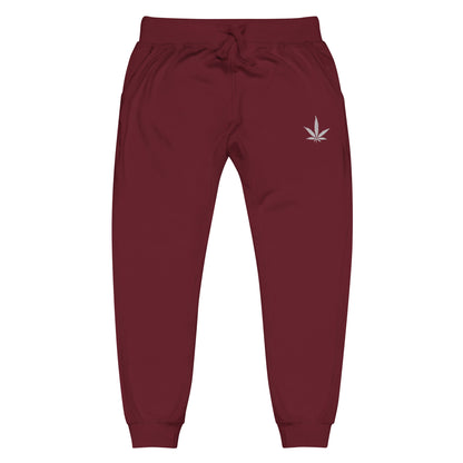The Look Weed Leaf Unisex Fleece Sweatpants