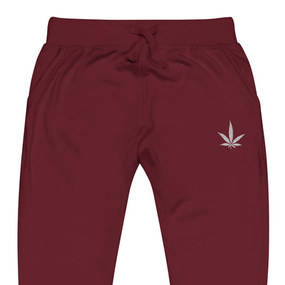 The Look Weed Leaf Unisex Fleece Sweatpants