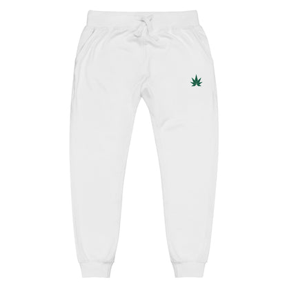 Green Leaf Unisex fleece Joggers