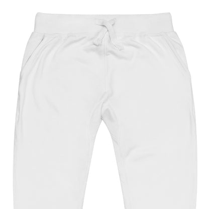 Black Unisex Joggers With Blue Weed Leaf