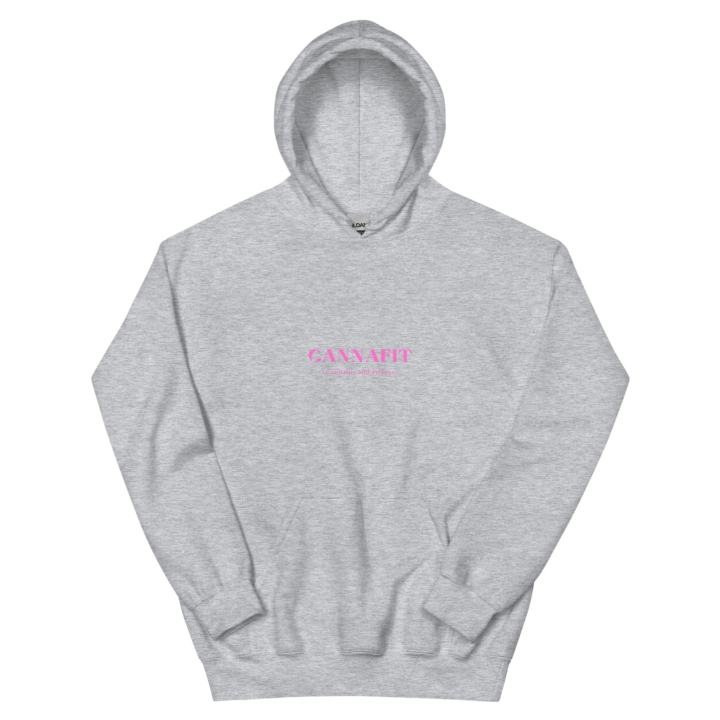 Pink  Cannafit Cannabis And Fitness Unisex Hoodie