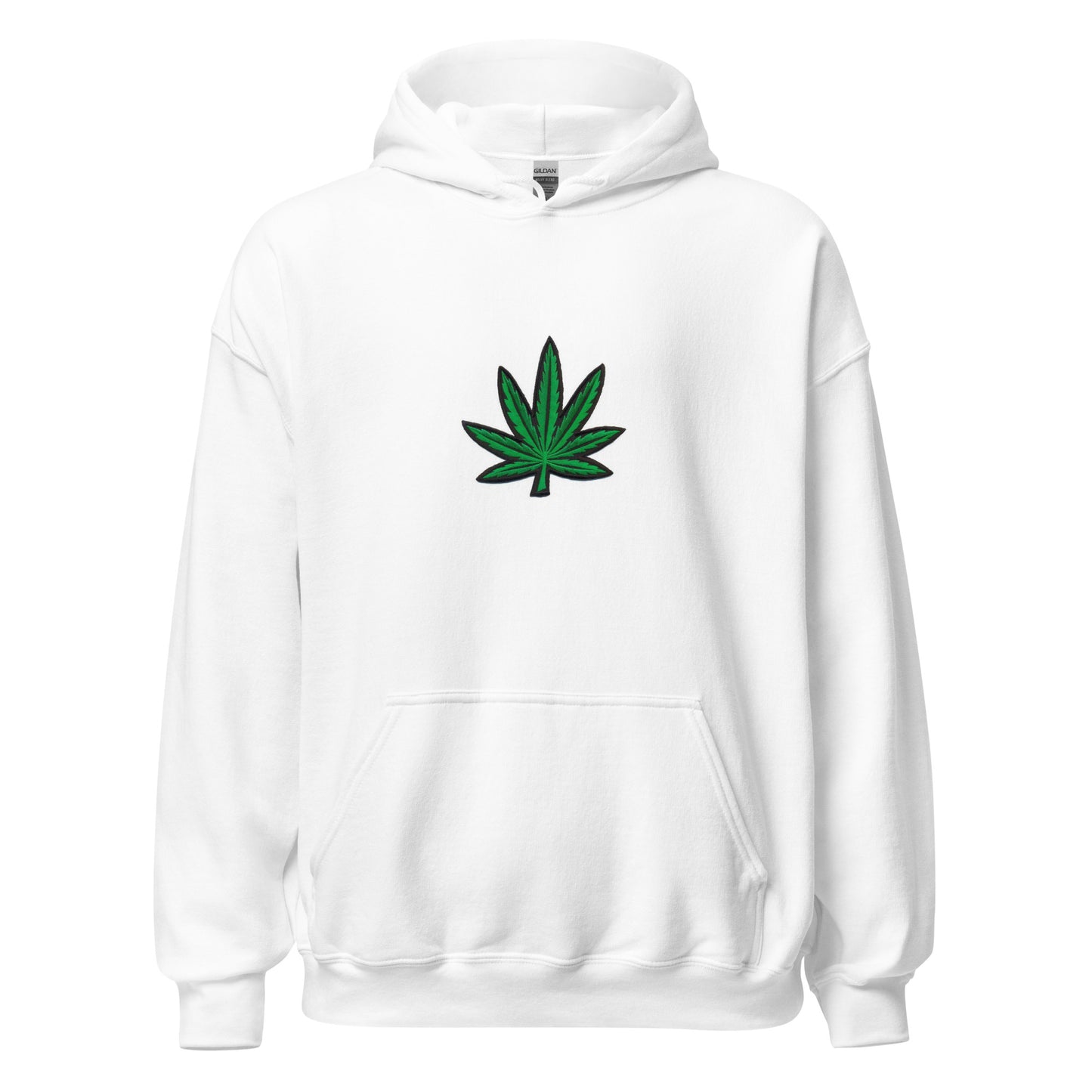 Big Green Cannabis Flower Unisex Hoodie