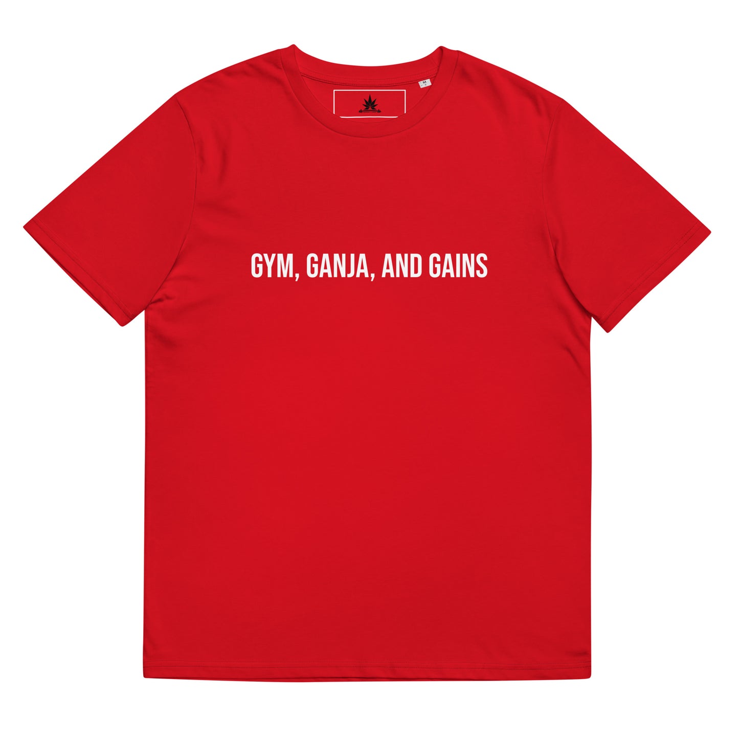 Gym, Ganja, and Gains Unisex Organic Cotton T-shirt