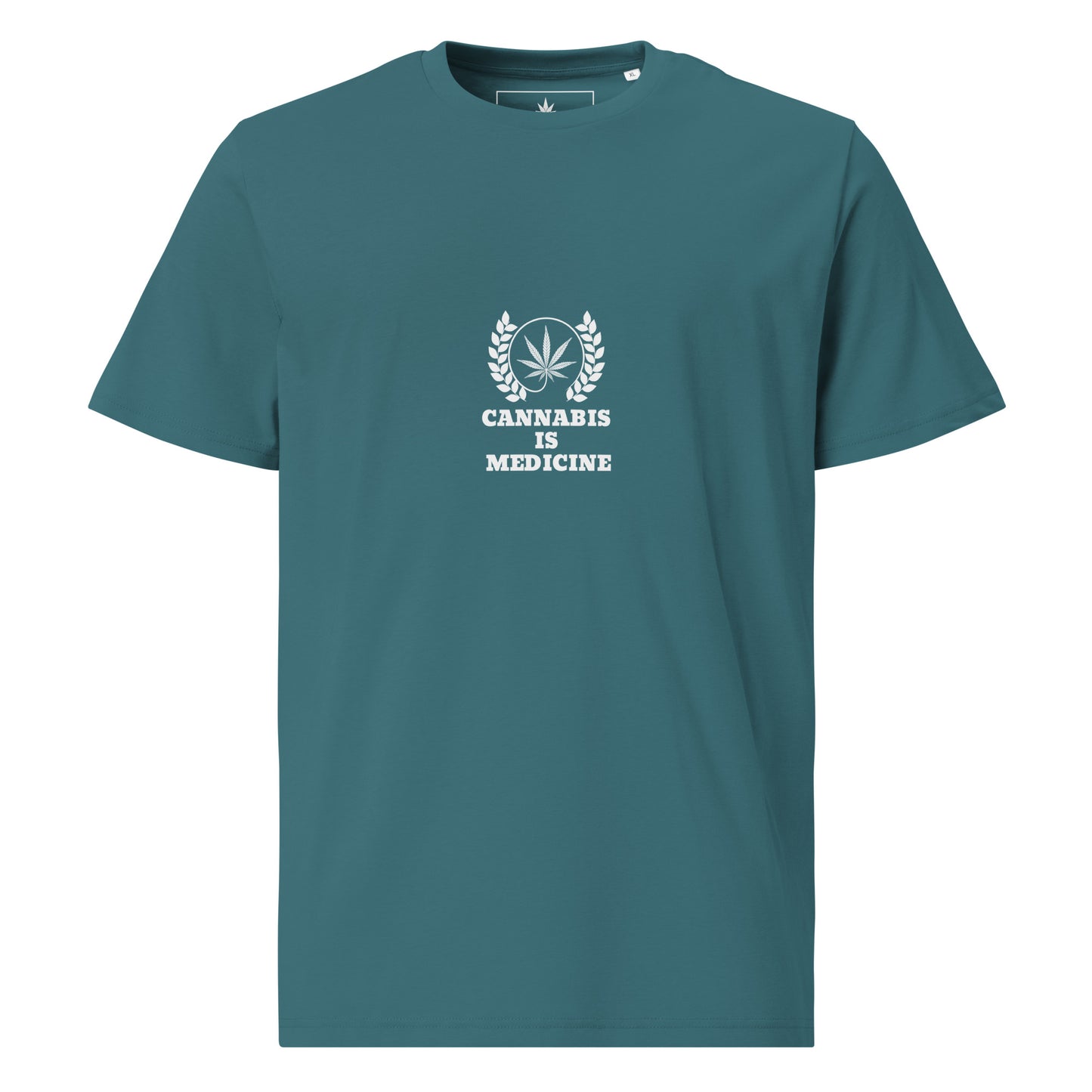 Cannabis ist Medizin Unisex-T-Shirt aus Bio-Baumwolle