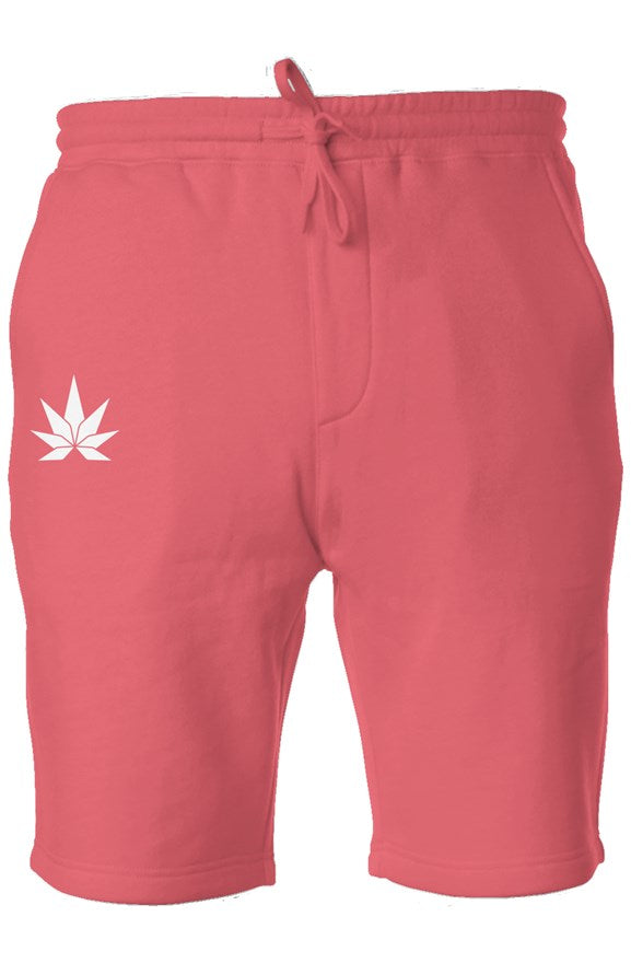 Pigment Pink Dyed Fleece Shorts - Cannafitshop