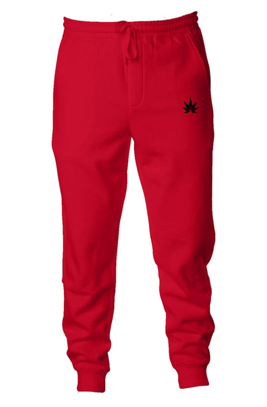 Red Midweight Fleece Joggers