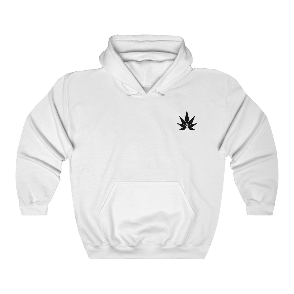 Black Leaf Unisex Heavy Blend™ Hooded Sweatshirt - Cannafitshop