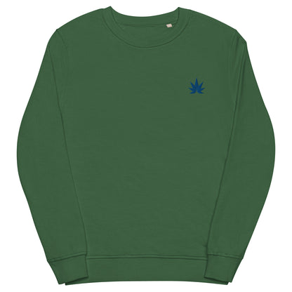 Blue Leaf Unisex Organic Sweatshirt
