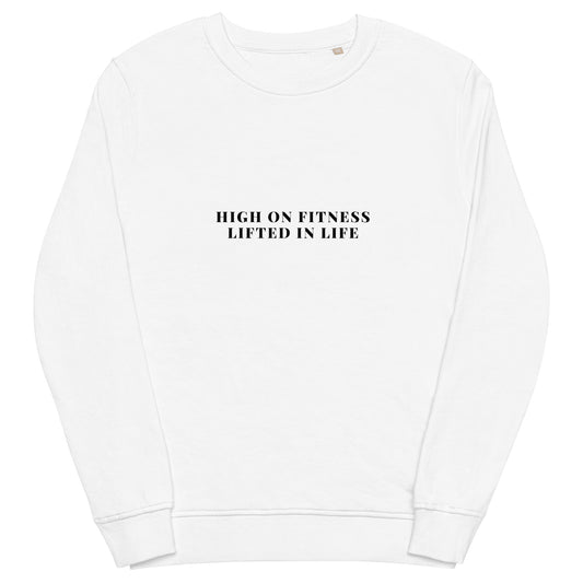 High On Fitness Unisex Organic Sweatshirt