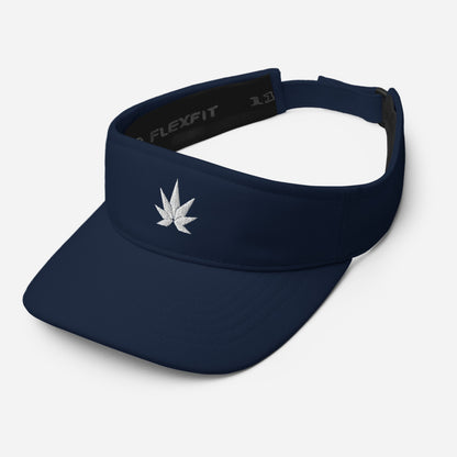 White Leaf Visor - Cannafitshop