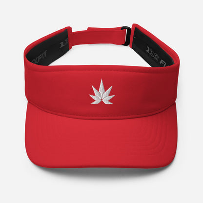 White Leaf Visor - Cannafitshop