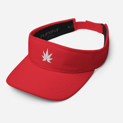 White Leaf Visor - Cannafitshop