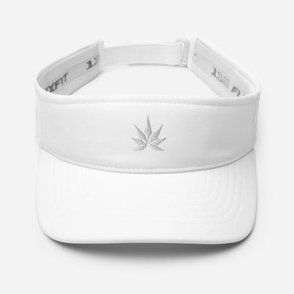 White Leaf Visor - Cannafitshop