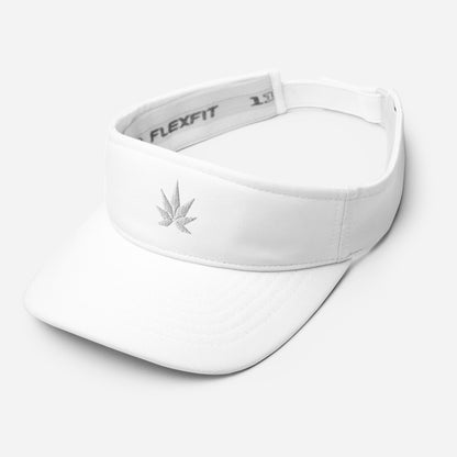 White Leaf Visor - Cannafitshop